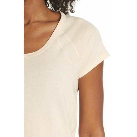 Zella Womens Light Coral Crew Neck Breathable Power Tee Size XS - Picture 9 of 12